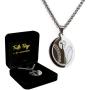 Luke 1:37 Baseball Cross Necklace and Pendant Stainless Steel for Athletes with Bible Quote Prayer | Christian Gift for Boys and Girls Smaller Size