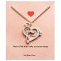Your Always Charm Heart Music Necklace,Gifts for Music Teacher ,Musician ,Music Lover