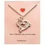 Your Always Charm Heart Music Necklace,Gifts for Music Teacher ,Musician ,Music Lover