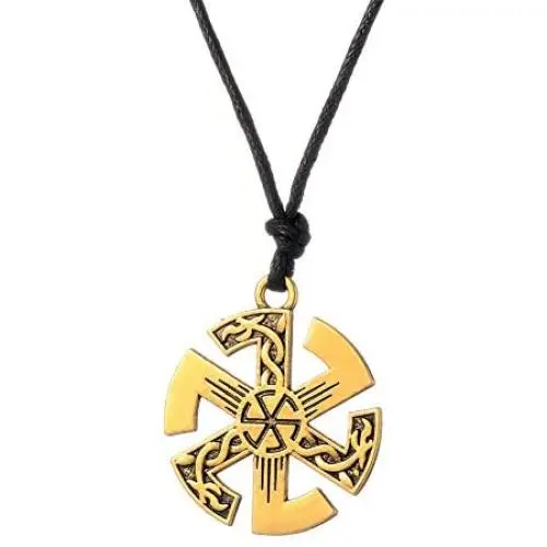 fishhook Pagan Sun Wheel Celtic Knot Raven Crow Symbol Pendant Necklace fishhook Pagan Sun Wheel Celtic Knot Raven Crow Symbol Pendant Necklace