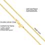 LIFETIME JEWELRY Large CZ Halo Jesus Pendant Cross Necklace 24k Gold Plated