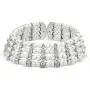 Large Bridal Art Deco Style Crystal Bar Accent White Simulated Pearl Wide Statement Choker Earring Necklace Bridal Jewelry Set for Women for Prom Pageant Wedding Adjustable Large Bridal Art Deco Style Crystal Bar Accent White Simulated Pearl Wide Statement Choker Earring Necklace Bridal Jewelry Set for Women for Prom Pageant Wedding Adjustable