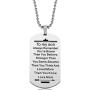 Lcbulu Son Necklace Gifts from Mom - to My Son Dog Tag Inspirational Necklace for Son, Mother to Son Necklace, Son Gifts from Mother