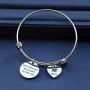 SIDIMELO Personalized Jewelry Inspiration Bracelet Encouragement Bracelet Birthday Gifts Gift Couples Jewelry Saying Stamped Inspirational Message Bracelet