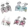 4/5 Paires Funny Acrylic Goldfish Starfish Earrings Water Bag Shaped Dangle Hook Earrings Plastic Koi Fish Charm Cute Dangle Earrings Jewelry Gift Colorful Resin Goldfish Flower Bag Earrings