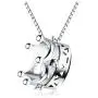 AceCraft Queen Crown Necklace, 925 Sterling Silver Pendant Fashion Women Jewelry Charms Gift for Teen Girl/Bridesmaid/Mom/Her
