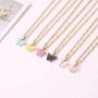 Nanafast Butterfly Pendant Necklace for Women & Girls Acrylic Necklace with Gold-Plated