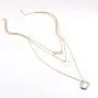 FXmimior 3 Tier Vintage Coin Lucky 8 Eight Ring Pendant Circle Choker Layered Bar Party Wedding Necklace Jewelry For Women