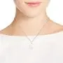 AeraVida Modern Oval Peace Sign Love not War .925 Sterling Silver Pendant Necklace