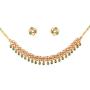 Touchstone ''Contemporary Kundan Collection Indian Bollywood Traditional Mughal Kundan polki Look Designer Jewelry Necklace Set for Women in Gold Tone