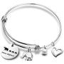 G-Ahora Mama Elephant Bracelet Keychain Necklace Mama and Baby Elephant Jewelry Elephant Gift for Mom New Mommy