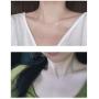 Sterling Silver Square Crystal Choker Necklace for Women Girls Cushion Shape Cubic Zirconia Small Delicate Princess Cut Pendant Necklace Adjustable Chain 18'' Fashion Weddding Jewelry Gift