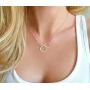 SOLINFOR Mother Daughter Necklace - Sterling Silver Jewelry with Gift Wrapping, Card - Gifts for Mom, Daughter, Birthday, Mothers Day - Two Interlocking Circles Infinity Necklace for Women