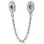 Pandora Jewelry Clear Sparkle Safety Chain Cubic Zirconia Charm in Sterling Silver