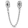 Pandora Jewelry Clear Sparkle Safety Chain Cubic Zirconia Charm in Sterling Silver Pandora Jewelry Clear Sparkle Safety Chain Cubic Zirconia Charm in Sterling Silver
