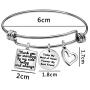 Maid of Honor Gift Bracelet Thank You for Standing by My Side Today and Always Bangle Jewelry Wedding Gift for Bridesmaid