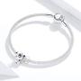VOROCO 925 Sterling Silver Animals Ladybug Owl Lucky Cat Elephant Heart Unicorn Koala Cubic Zircon Charms Beads Women Jewelry Gifts for Pandora Bracelets