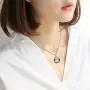 lotus & leaf Butterfly Necklace, 925 Sterling Silver Butterfly Gifts for Women Blue Crystal Pendant Necklaces Animal Jewelry Gift for Girls Kids