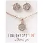 A+O Wedding Jewelry Set, Bridesmaid Gift, Necklace Set in Gold, Silver or Rose Gold A+O Wedding Jewelry Set, Bridesmaid Gift, Necklace Set in Gold, Silver or Rose Gold