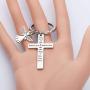 FUSTMW Religious Cross Keychain Faith Christian Bible Quote Prayer Gifts Religious Gifts Scripture Jewelry Bible Verse Gifts Proverbs 30:5