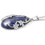 Shop LC White Crystal Lever Back Flower Earrings Pendant with Necklace Fashion Jewelry Set for Women 20''