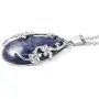 Shop LC White Crystal Lever Back Flower Earrings Pendant with Necklace Fashion Jewelry Set for Women 20''