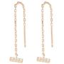 PAVOI 14K Gold Plated Sterling Silver Ball/Bar/Cuff Threader Earrings for Women in Rose Gold, White Gold and Yellow Gold