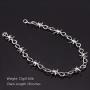 Unisex Gothic Thorns Choker Necklace - 20inches Hip Hop Barbed Wire Choker Necklace Chain, Punk Jewelry Gift for Men Women