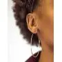 Large 14k Yellow Gold Continuous Endless Hoop Earrings, 1.2mm Tube