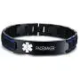 VNOX Free Custom Engraving-Unisex 2 Tone Brushed Stainless Steel Emergency Medical Alert ID Adjustable Bracelet Wristband VNOX Free Custom Engraving-Unisex 2 Tone Brushed Stainless Steel Emergency Medical Alert ID Adjustable Bracelet Wristband