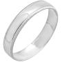 Dazzlingrock Collection Milgrain Domed Plain Traditional Fit Unisex Wedding Band, 10k White Gold