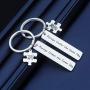 SIDIMELO Long Distance Relationship Gifts,Couples Keychains Jewelry Gifts Always Under The Same Sky Key Chain Gift for Her Him Husband Wife Boyfriend Girlfriend