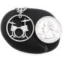 NameCoins Drum Set Necklace, Rockers Jewelry, Drummer Gift, Band, Hand Cut Coin