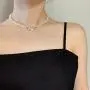BOMAIL Vivienne Westwood Golden Silver Saturn Faux Pearl Necklace Bracelet Set Pearl Bead Necklaces Crystal Rhinestone Saturn Planet Necklace for Women Girls BOMAIL Vivienne Westwood Golden Silver Saturn Faux Pearl Necklace Bracelet Set Pearl Bead Necklaces Crystal Rhinestone Saturn Planet Necklace for Women Girls