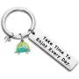FUSTMW Happy Camper RV Keychain Camping Gift Trailer Vacation Campers Jewelry Take Time to Enjoy Every Day FUSTMW Happy Camper RV Keychain Camping Gift Trailer Vacation Campers Jewelry Take Time to Enjoy Every Day
