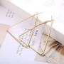 Finrezio Geometric Earrings for Women Girls Simple Round/Square/Triangle Earrings Set 3 Colors