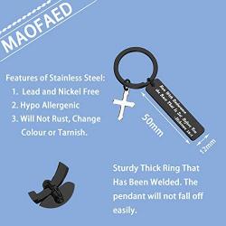 MAOFAED Religious Jewelry Bible Verse Keychain Run with Endurance The Race That is Set Before You Hebrews 12:1 Scripture Keychain