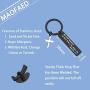 MAOFAED Religious Jewelry Bible Verse Keychain Run with Endurance The Race That is Set Before You Hebrews 12:1 Scripture Keychain