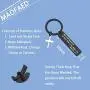 MAOFAED Religious Jewelry Bible Verse Keychain Run with Endurance The Race That is Set Before You Hebrews 12:1 Scripture Keychain