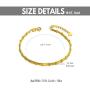 Solid 18K Gold Bracelets for Women, Real Gold Adjustable Italian Chain Bracelets Anniversary Christmas Jewelry Gifts for Wife, Mom, Girlfriend, 6.5''- 7.5''