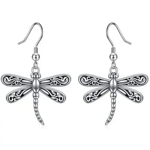 ONEFINITY Dragonfly Earrings Sterling Silver Dragonfly Dangle Drop Earrings Dragonfly Jewelry for Women ONEFINITY Dragonfly Earrings Sterling Silver Dragonfly Dangle Drop Earrings Dragonfly Jewelry for Women