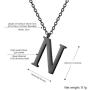 PROSTEEL Stainless Steel/Sterling Silver Initial Name Necklace, A to Z Initial Letter Personalized Necklaces for Men Women, Gold/Silver/Black Tone, 16''/20'' Adjustable, Come Gift Box