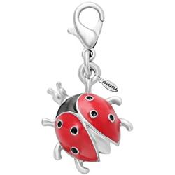 NOUMANDA Insect Jewelry Tiny Ladybug Charm for Bracelet,Necklace,Keyring