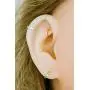 ONDAISY 14k Gold Plated Simulated Diamond Cz Moon Star Heart Flower Round Circle Ball Tragus Cartilage Clicker Hoop Ring Earring Piercing For Women16g