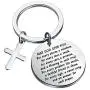 CYTING Inspirational Keychain May God Give Rainbow for Every Storm Irish Blessing Keychain Graduation Gift Encouragement Gift for Her