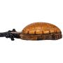 BlueRica Hand Carved Wood Sea Turtle Pendant on Adjustable Black Rope Cord Necklace