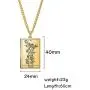 VASSAGO The Major Arcana Tarot Cards Vintage Amulet Stainless Steel Pendant Necklaces Jewelry
