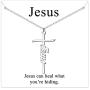 JSJOY Cross Necklace for Women Religious Gifts Cross Necklace Chain Faith Cross Pendant Necklace for Teen Girls