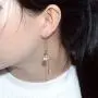Kainier Drop Dangle Earrings CZ Tear Drop Style 14K Gold Plated Cubic Zirconia Thread Dangling Earrings for Women and Girls Kainier Drop Dangle Earrings CZ Tear Drop Style 14K Gold Plated Cubic Zirconia Thread Dangling Earrings for Women and Girls