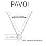 PAVOI 14K Gold Plated Sterling Silver Dot Pendant | Layered Necklaces | Gold Necklaces for Women | 18'' Length with a 2'' Extension